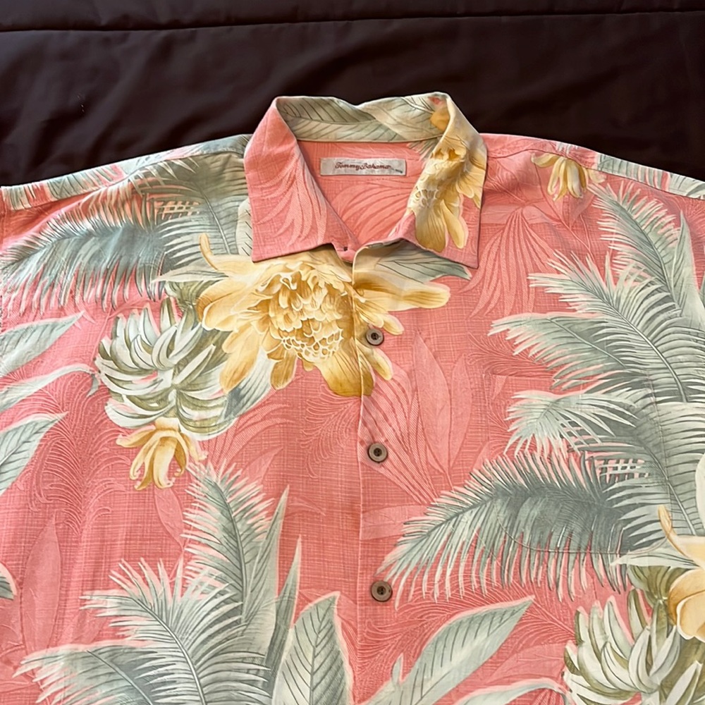 Tommy Bahama 100% silk shirt size XXL